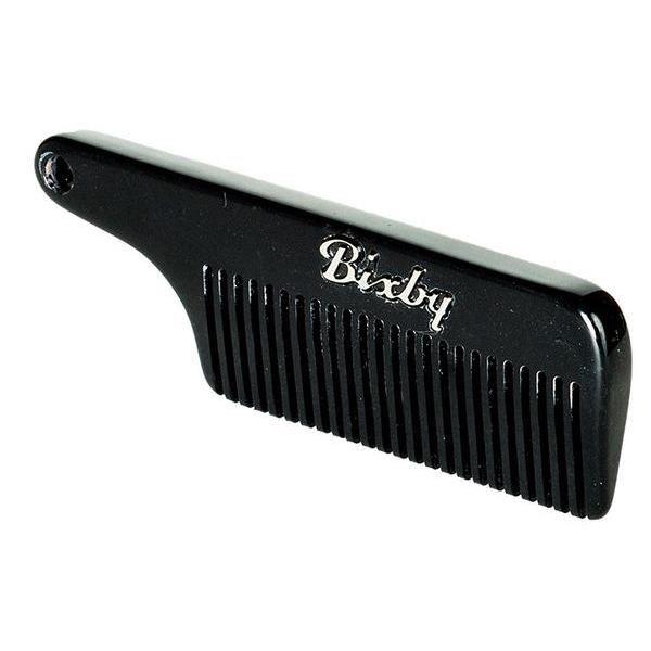 Bixby Acetate Beard & Moustache Comb - Black-0