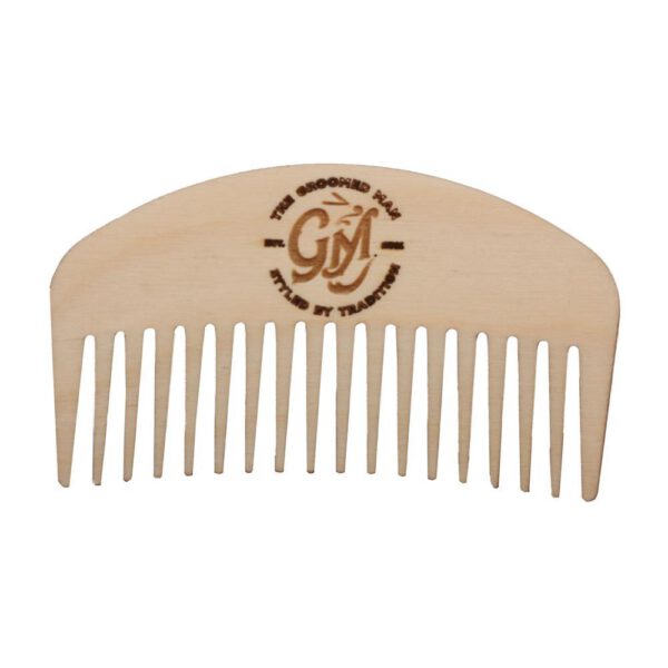 The Groomed Man Birchwood Beard Comb-0